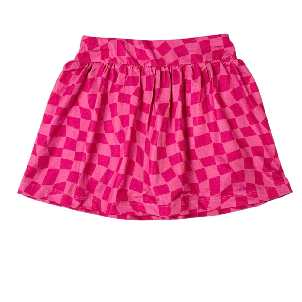 Hanna Andersson Toddlers Active MadeForSun Skort in Pink Check size 3T